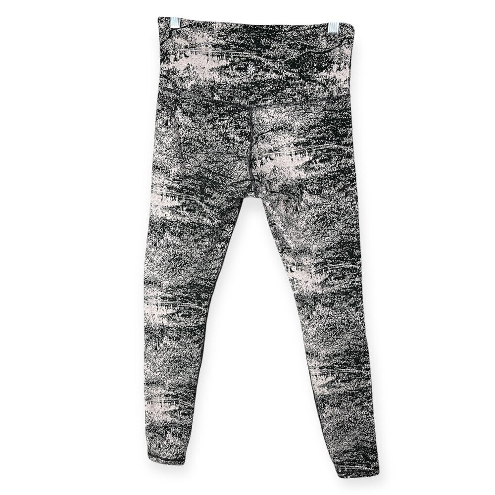 Athleta Elation Glades 7/8 Tight Women's Size S Black Gray Athleisure Gym - Picture 2 of 9